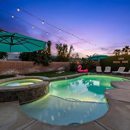 Casa Desert Muse With Heated Pool Spa Firepit Mini Golf And Games Indio Exteriör bild