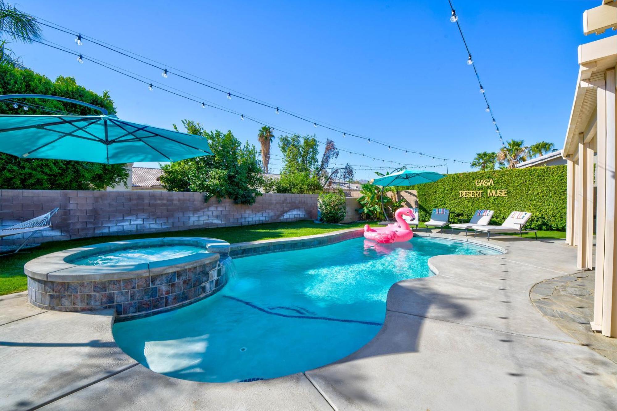 Casa Desert Muse With Heated Pool Spa Firepit Mini Golf And Games Indio Exteriör bild