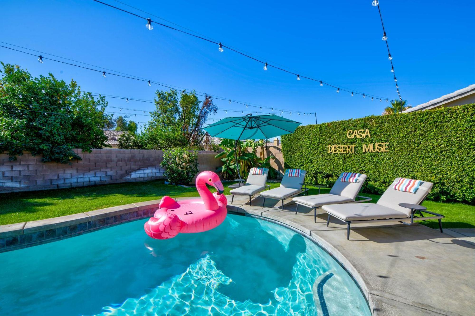 Casa Desert Muse With Heated Pool Spa Firepit Mini Golf And Games Indio Exteriör bild